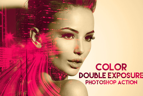 color double exposure photoshop action free download